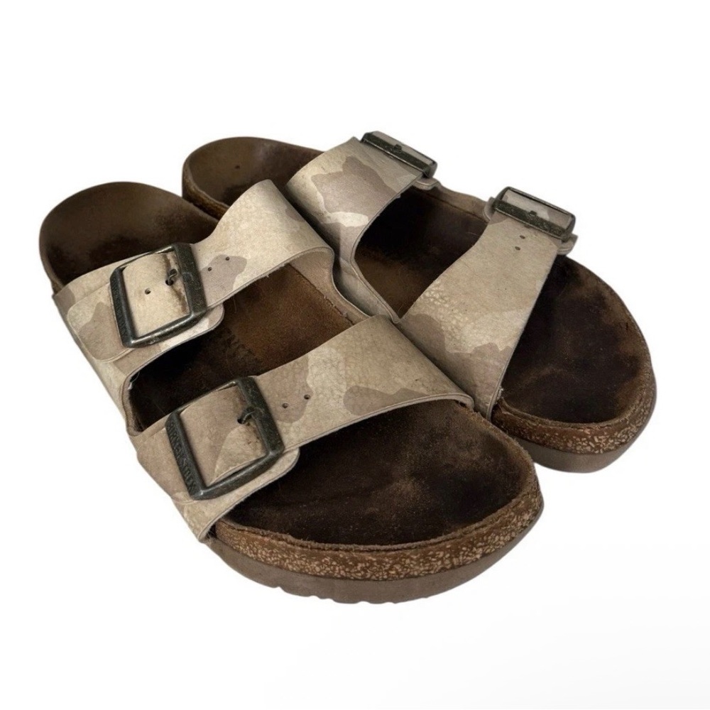 Birkenstock Arizona Birko-Flor Desert Soil Camouflage Camo Sand Sandals 39 / 8